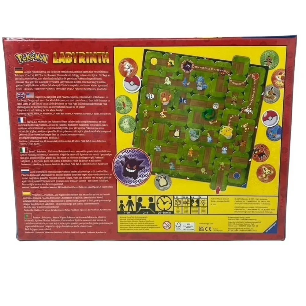 Ravensburger Pokémon Labyrinth Family Board Game for Kids & Adults Age 7 & Up
